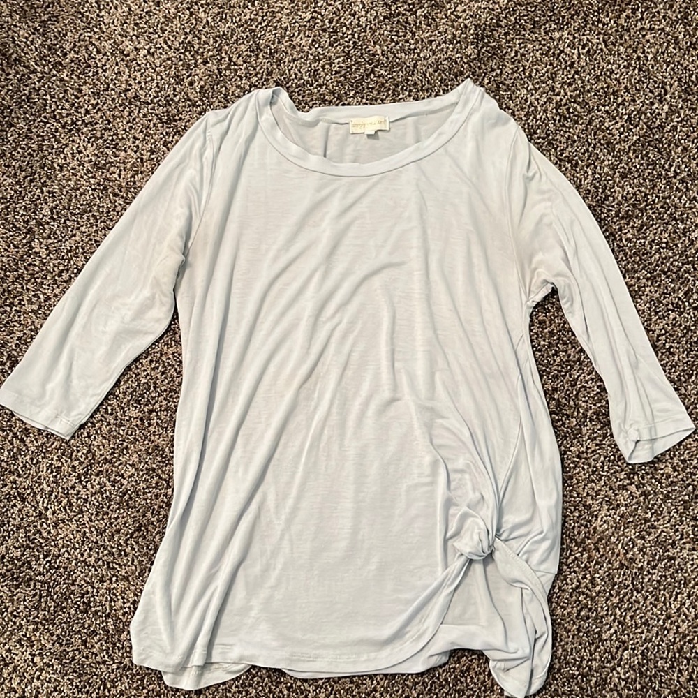 Light blue simply southern shirt